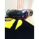 Cama Carro Jaguar criança Preto com Luz, Som e comando