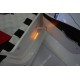 Cama Carro GT999 criança Branco com Luz, Som e comando