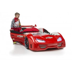 Cama Carro GT999 crian&ccedil;a Vermelho com Luz, Som e comando