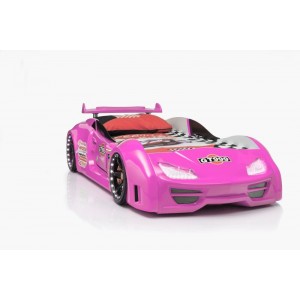 Cama Carro GT999 crian&ccedil;a Rosa com Luz, Som e comando