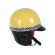 Capacete Retro Vintage amarelo