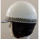 Capacete Retro Vintage Branco