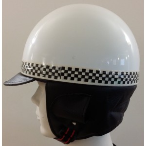 Capacete Retro Vintage Branco