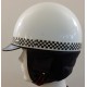 Capacete Retro Vintage Branco