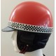 Capacete Retro Vintage Vermelho