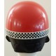 Capacete Retro Vintage Vermelho