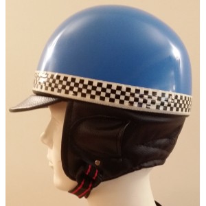 Capacete Retro Vintage Azul