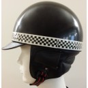 Capacete Retro Vintage Preto