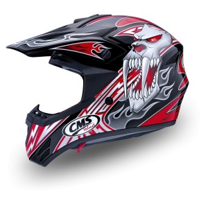 Capacete Cross Crian&ccedil;a  Mutant Vermelho profissional/competi&ccedil;&atilde;o T-S