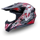 Capacete Cross Crian&ccedil;a  Mutant Vermelho profissional/competi&ccedil;&atilde;o T-S