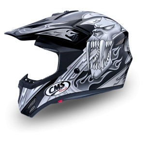 Capacete Cross Crian&ccedil;a  Mutant Cinza profissional/competi&ccedil;&atilde;o T-M