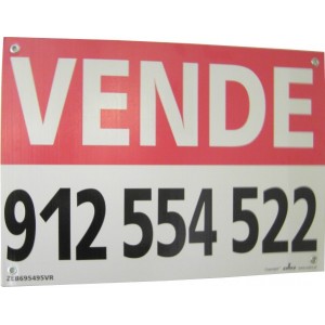 Placa  "VENDE", "ARRENDA", "ALUGA" 1000x700