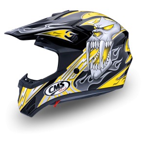 Capacete Cross Crian&ccedil;a  Mutant Amarelo profissional/competi&ccedil;&atilde;o T-S
