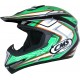 Capacete Cross Criança  CRS Racer Verde profissional/competição T-S