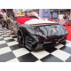Cama Carro Ferrari criança Preto com Luz, Som e comando