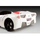 Cama Carro Ferrari criança Branco com Luz, Som e comando