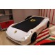 Cama Carro Ferrari criança Branco com Luz, Som e comando