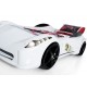 Cama Carro Ferrari criança Branco com Luz, Som e comando