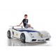 Cama Carro Lamborghini criança Branco com Luz, Som e comando