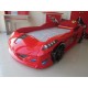 Cama Carro Jaguar criança Vermelho com Luz, Som e comando
