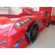 Cama Carro Jaguar criança Vermelho com Luz, Som e comando