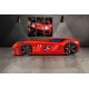 Cama Carro Jaguar criança Vermelho com Luz, Som e comando