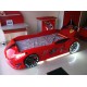Cama Carro Jaguar criança Vermelho com Luz, Som e comando