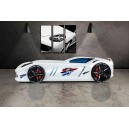 Cama Carro Jaguar crian&ccedil;a Branco com Luz, Som e comando