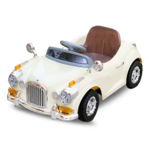 Carrinho Eletrico estilo cl&aacute;ssico 2x22W com Comando a distancia, Branco